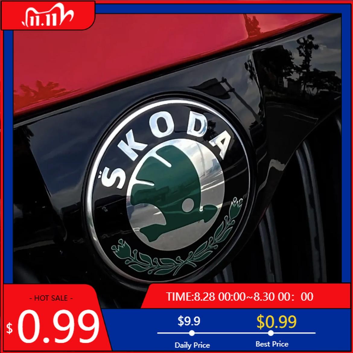 Car Sticker Car Rear Front Emblem Trunk Badge Sticker for Skoda Kodiaq Karoq 2 A7 Tour VRS Superb Octavia Yeti Fabia 1 Rapid Acc