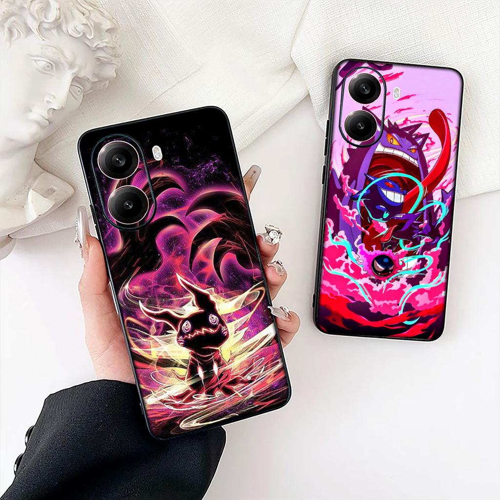 Comics P-Pokemons GO Gengar P-Pikachus Phone Case for Samsung Galaxy Note 20 9 10 S8 S10 Lite S9 Plus A54 A53 A21S S10E A17