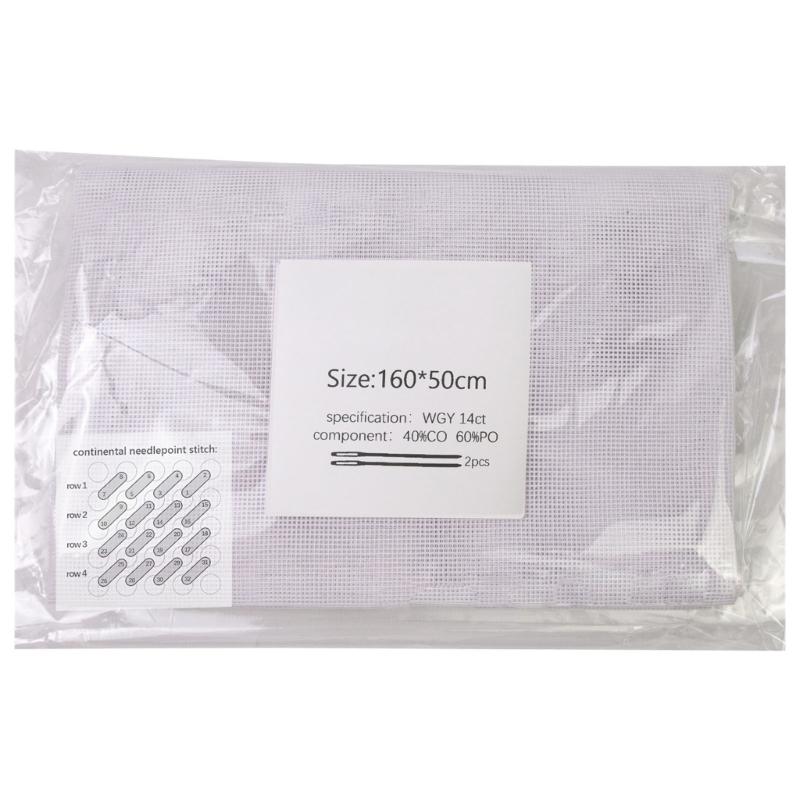 

14CT Canvas Sheets Холст для вышивания крючком Практичные сетчатые листы для вышивания крючком Canvas Mesh для вышивки крючком M