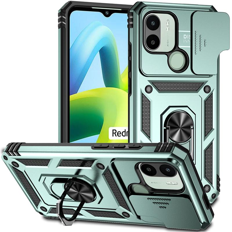 Full Cover For Xiaomi Poco C51 Case For Poco C51 C 51 Push Window Magnetic Phone Holder Back Case For Poco C51 Case 6.52 inch