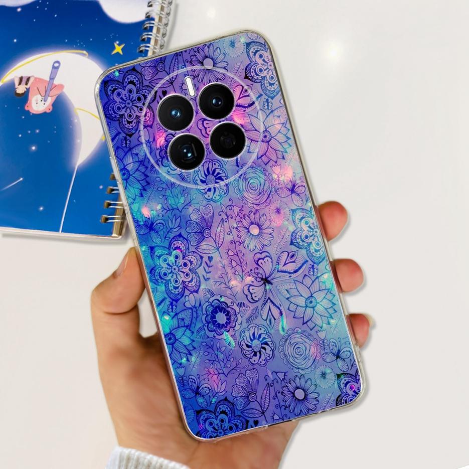 For Huawei Mate 50 Pro Case Stylish Butterfly Flowers Soft Slim Fundas Phone Case For Huawei Mate 50 Mate50 Pro Back Cover Coque