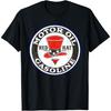 Retro Vintage Gas Station Red Hat Motor Oil Car Bikes Garage T-Shirt