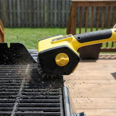 Bezdrátový elektrický grilovací kartáč LED světlo Hloubkový čisticí kartáč Elektrický rotační kartáč Gril na barbecue