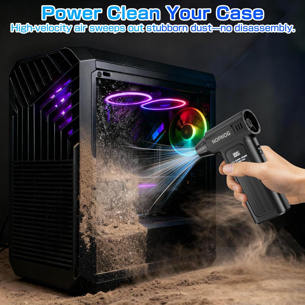 Turbo Jet Fan Cleaning Blower Tool Car Fan Electric Air Duster M9 Blowing Snow Car Accessories Violent Hair Dryer 150000RPM