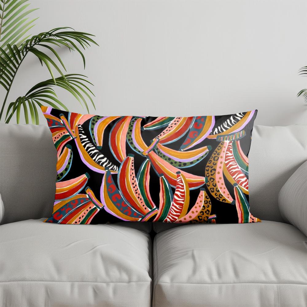 Home Decor Colorful Animal & Geometric Prints Suitable For Sofa Bedroom Car Pillow Cover Cushion Rectangular Back Cushion