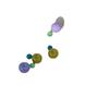 Clip on Convertible Ball Stud Earrings Candy Color Block Acrylic Material Fashion Jewelry Lightweight Comfort Wear
