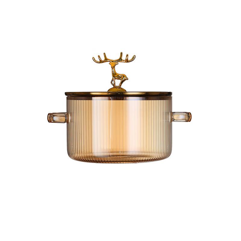 Cute Bear Glass Soup Pot