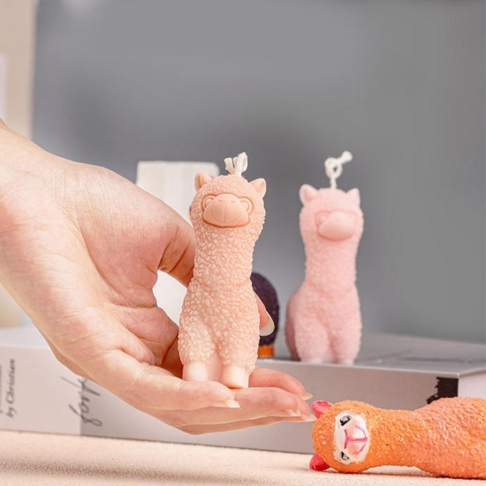 Handgefertigte Seifenform Multifunktionale Aromatherapieform Harz-Ornamentform Niedliche Lamm-Silikonform Für Heimdekoration Seife