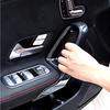 Car Inner Door Armrest Handle Panel Frame Trim Stickers For Mercedes Benz A Class W177 CLA C118 2019-2024 Car Accessory BFGIJ1