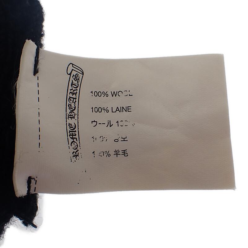 CHROME HEARTS  Knit cap black wool mens