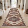 Classic Persian Style Antiskid Long Corridor Carpet Decoration Doorway Washable Soft Rug Foldable Lint-free Runner Floor Mats