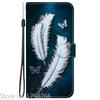 Elegante Portafoglio Colorato con Fiore Custodia per Telefono per Samsung Galaxy A27 5G SM-A276 A 27 Copertura in Pelle Flip Magnetica Carino Modello 3D Capa