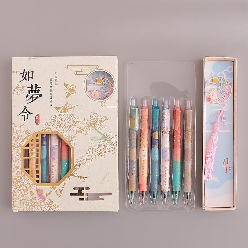 

Нейтральная ручка. Студенты используют ручку на водной основе для печати черной 0,5-миллиметровой подписи. Like A dream A-press