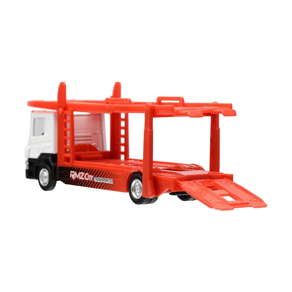 1/64 Scania Truck Car Carrier Trailer Transporter White Color