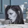 Classic Fashion Art Kate Moss-M Pillow Case Silky Elegant Comfort Sofa Bed  Invisible Zipper Beach Pillowcase