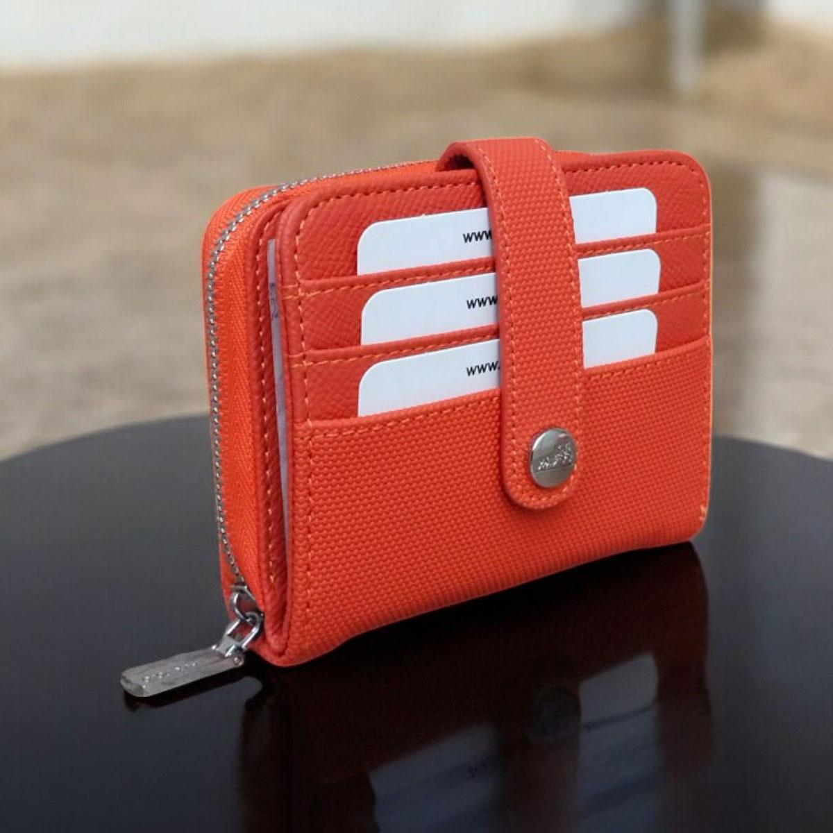 

Lederax Lacos Leather Women s Orange Wallet LD528 оранжевый