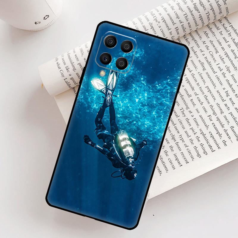 Scuba Diving Diver Case For Samsung Galaxy M12 M56 M06 M32 M52 M35 M55 M15 M11 M13 M14 M16 M36 M31 M53 M34 M54