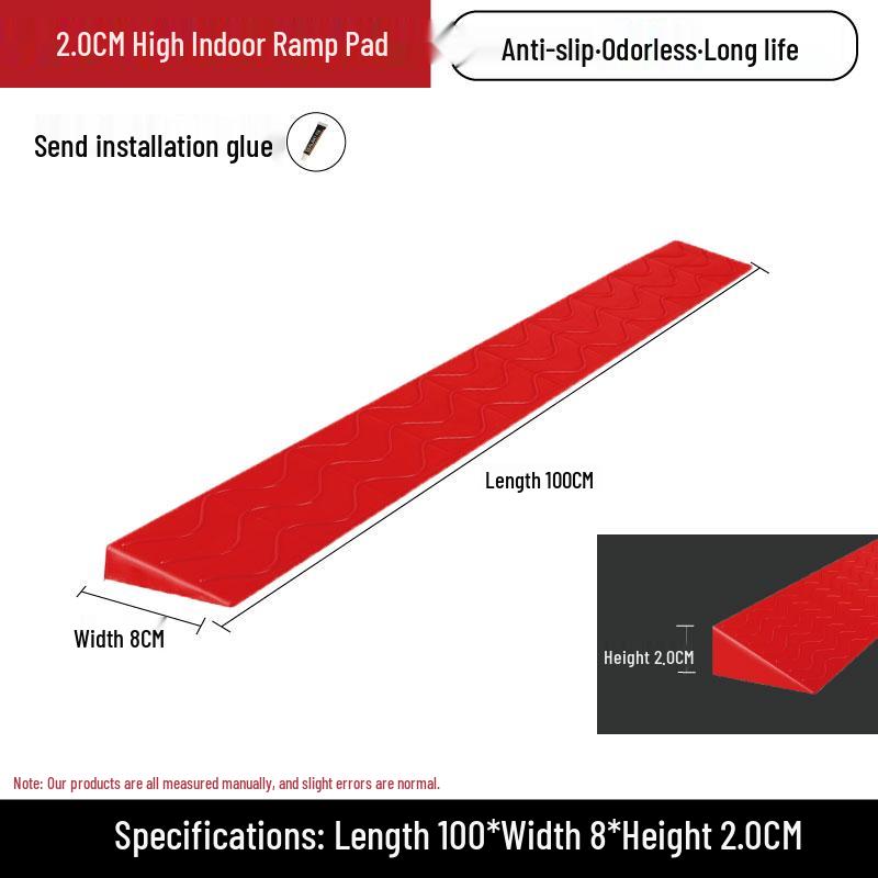 Threshold Uphill Ramp Mat for Indoor Sweeping Robots