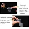 100Pcs Clear Food Small Sauce Containers Juice Package Box&Lid Portable Disposable Plastic Cups Fruit Transparent  Dispenser