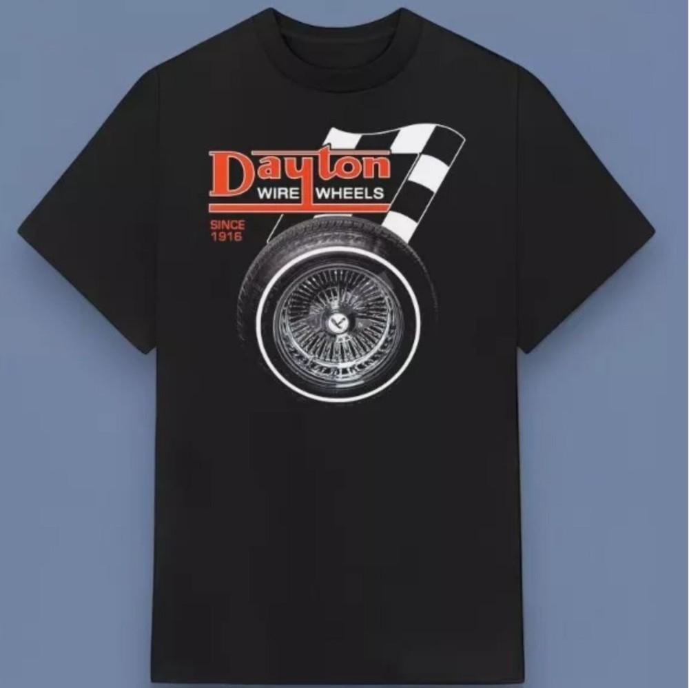 Высококачественный принт Dayton Wire Wheel Lowrider Унисекс Футболка Обязательно для фанатов Унисекс Футболка XXXL
