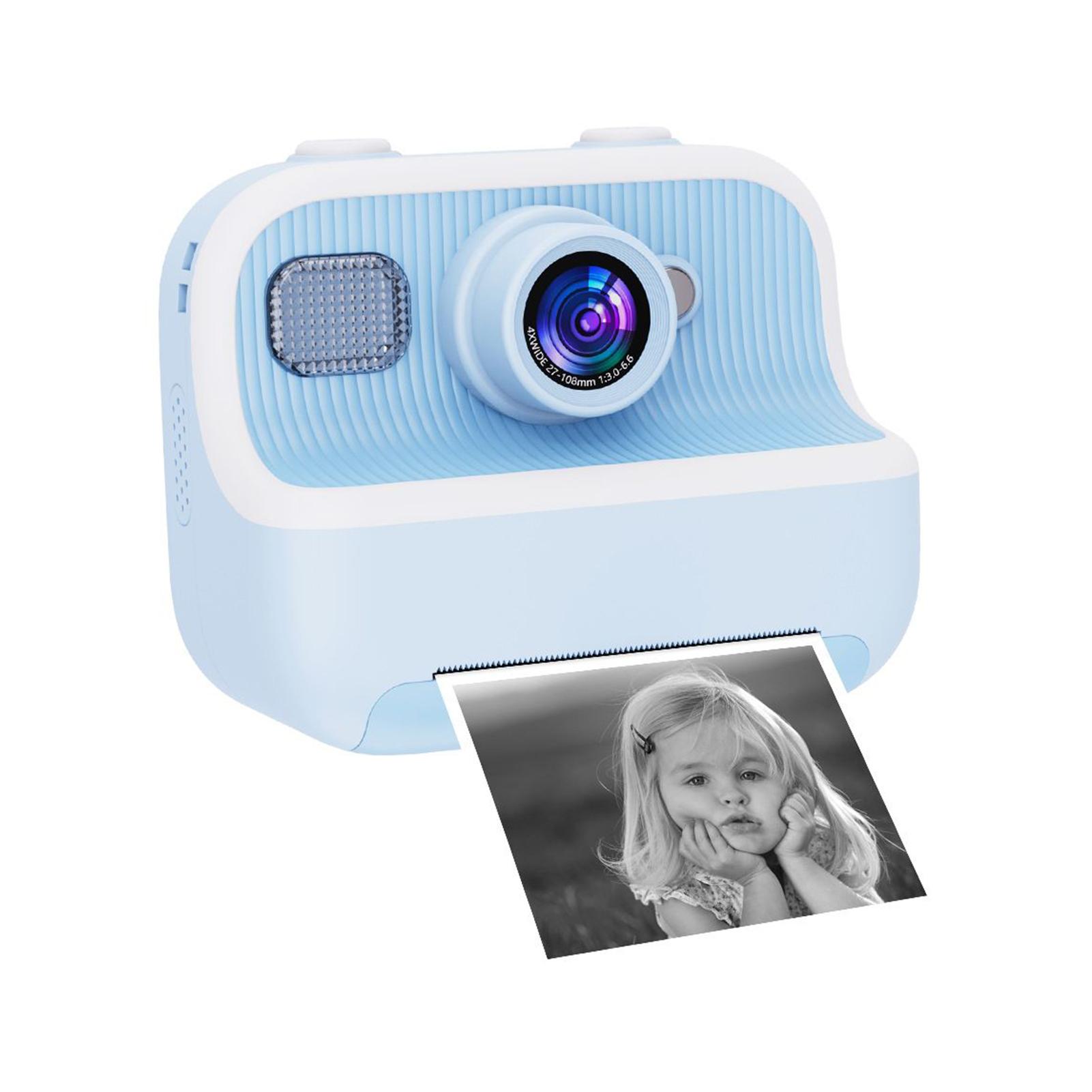 

Камера мгновенной печати для детей с экраном 2,0 дюйма, детские моментальные камеры, рождественские подарки на день рождения для мальчиков и девочек с картой памяти 32 Гб синий