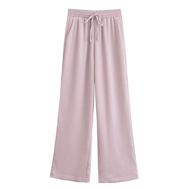 Za Autumn New Women clothes 2025 Western Style French style Fashion Wrinkled Double Breasted Blazers Trousers Set