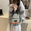 Fashion Mobile Phone Bag 2025 New Summer High-end Texture Casual Versatile Simple Contrasting Color Portable Shoulder Messenger Bag