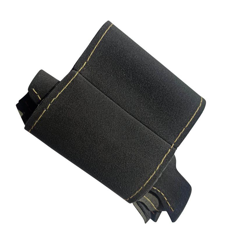 

Special Volkswagen Steering Wheel Cover Genuine Leather Hand-Stitched Poloplus Langyi plus Tu Angtu Guan L Magotan Female [Carbon Black Suede] Rice Noodles