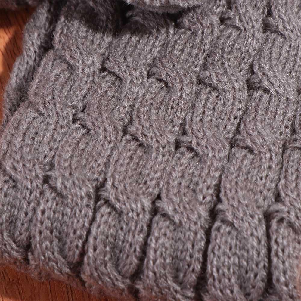 Lace Up Leg Warmer Women Plush Balls Lolita Bowknot Leg Warmer Knitted Leg Covers Spicy Girls