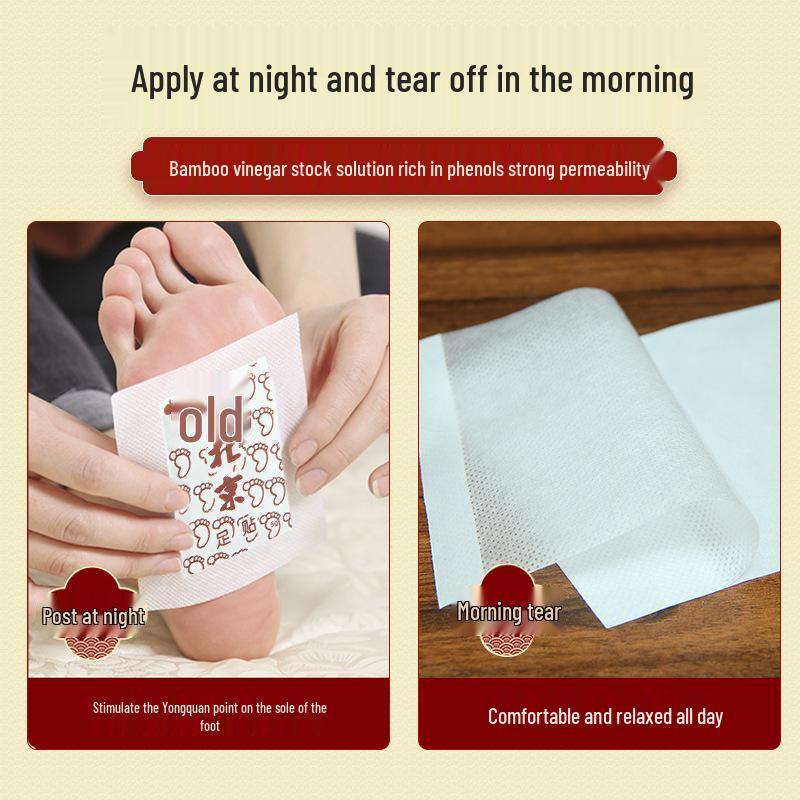 Mugwort, Bamboo Vinegar, and Ginger Foot Patches for Healthy Soles