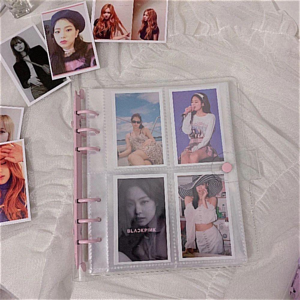 Waterproof Soft PVC 6 Hole Binder Notebook Cover Photo Album Cover Loose-Leaf Cover Binder Cover