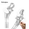 Ceramic Elephant Wooden Single Joint Fashion Wood Walking Stick Decorative Party Walking Cane Halloween Mace Wand Crosier 96cm