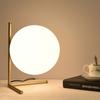 Moderne LED Tisch Lampe Schlafzimmer Schreibtisch Lampe Glas Ball Tisch Lampe Poliert Chrom Gold Nordic Schreibtisch Licht Wohnzimmer Boden Nacht