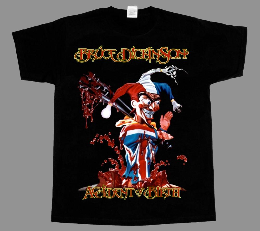 BRUCE DICKINSON ACCIDENT AT BIRTH ROCK HEAVY METAL BLACK T-SHIRT Unisex T-Shirt XXXXL