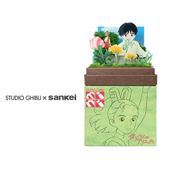 Sankei Studio Ghibli Mini The Borrower Arrietty Sho and Arrietty Paper Craft MP07-105