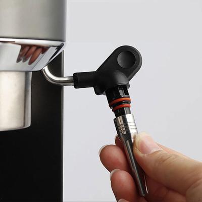 Coffee Steam Nozzle Single Hole Stainless Steel Durable Tip with Rubber Rings for EC310 EC9335