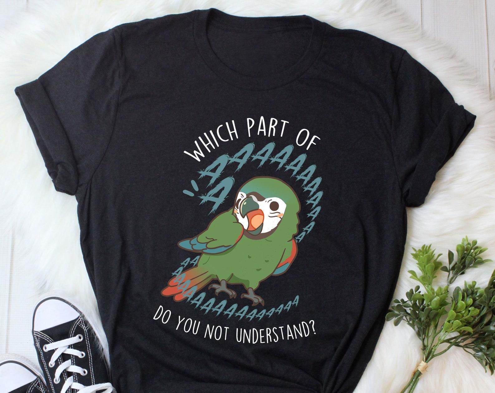 Severe Macaw Shirt, , , Funny Parrot Lover Gift, Cute Pet Bird T-shirt, Mini Macaw Mom Tee, Macaw Dad Top, Scream 130