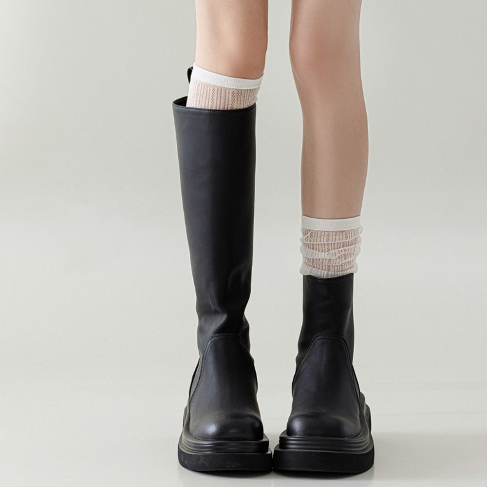 Ultra-thin Calf Long Socks Lolita High Tube Stocking Comfortable Mid-tube Stocking  Lady Girls