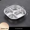 304 Stainless Steel Kids' Deep Divided Plate
