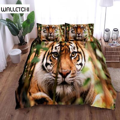 Wild 3D Beast Duvet Cover Set King Queen Double Full Twin Single Size Bed Linen Set