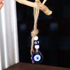 Eye Car Home Amulet Evil Blue Eye Pendant Car Key Pendants Twine Drop Pendant Interior Accessories