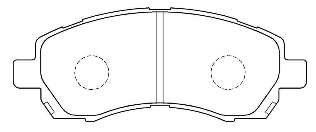 HITACHI TOKICO STOPAL front brake pads for Subaru Impreza (GC, GF, GG series) and Legacy (BD, BG, BH series) XF538