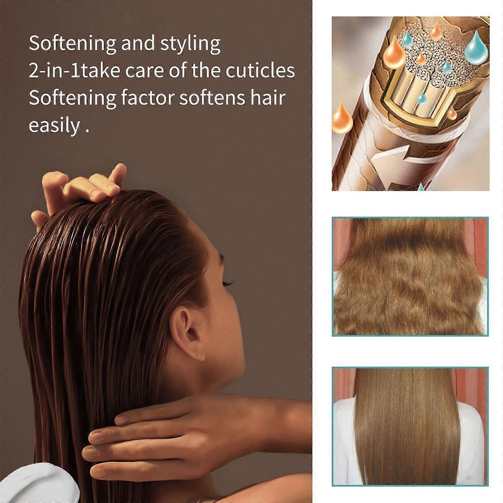 Collagen straight hair cream smooth hair frizz dry bifurcation straight hair soft and smooth cream
