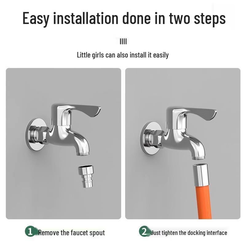 Universal Silicone Rotating Faucet Extender: Anti-Splash, Flexible, and Adjustable Hose