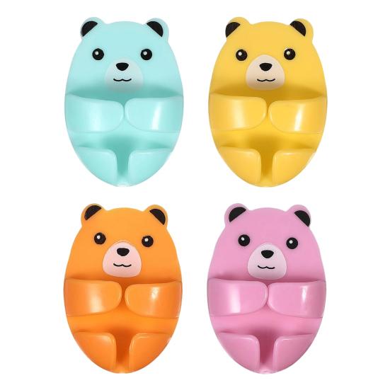 

Тримач для розеток Дизайн мультяшного ведмедика Тримач для розеток Самоклеючий Без свердління Тримачі для настінних розеток Організатор для кабелів