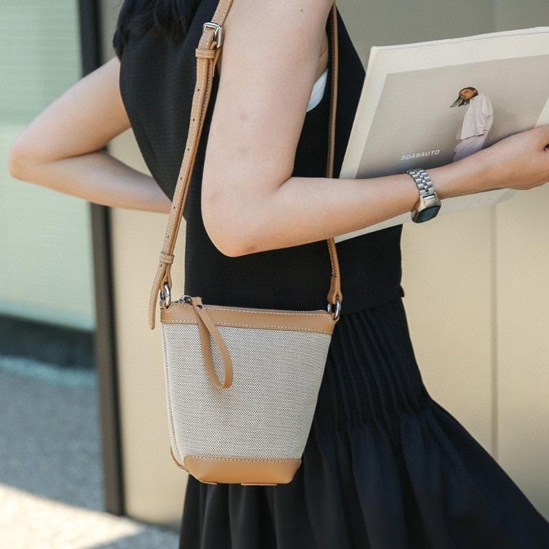 

Women s bag small bag new mobile phone bag women s versatile shoulder messenger bag with leather canvas bag абрикосовый