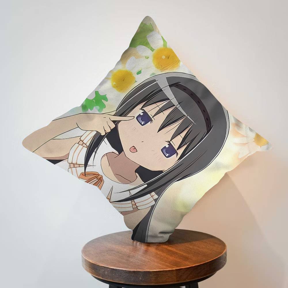 Cartoon Figure Akemi Homura Cushion Cover Decorative Pillow Sofa Home Decor case pillow cases