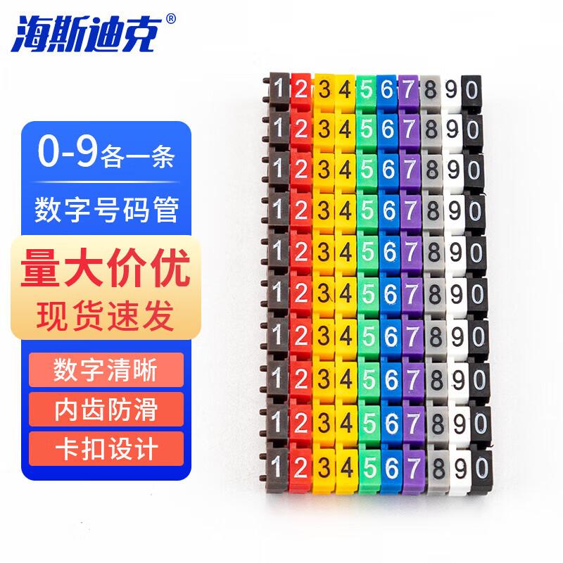 Wire Number Tube Markers 4 sq mm