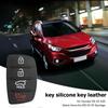1-5 szt. Zamienna gumowa silikonowa podkładka z 4 przyciskami do samochodu Hyundai Tucson Santa fe / ix45 Sonata i40 Zdalny naprawa samochodu Obudowa kluczyka