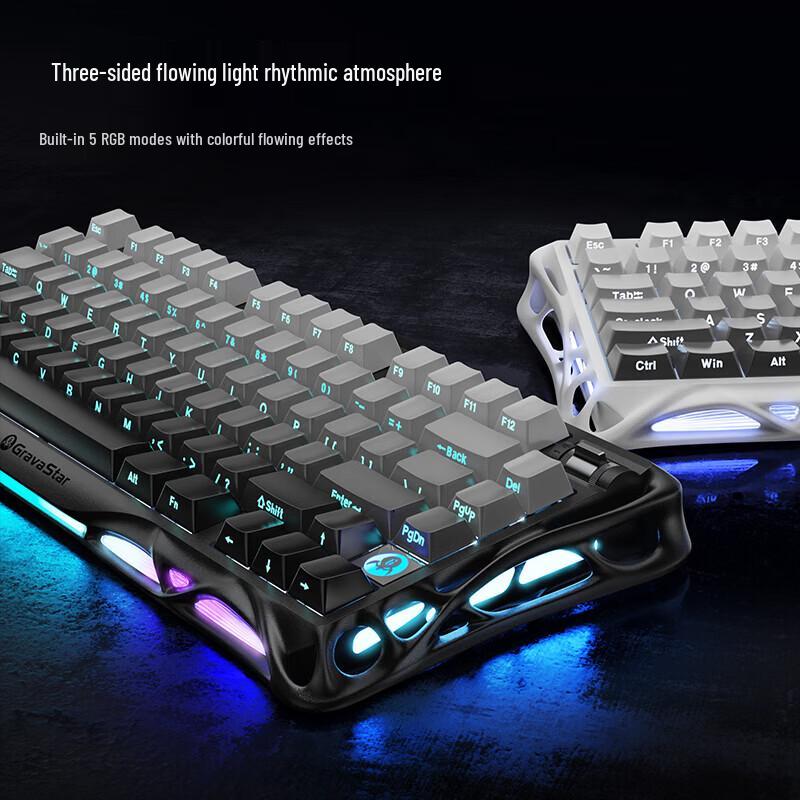 GravaStar K1 Breakout 75% Triple-Mode Custom Mechanical Gaming Keyboard